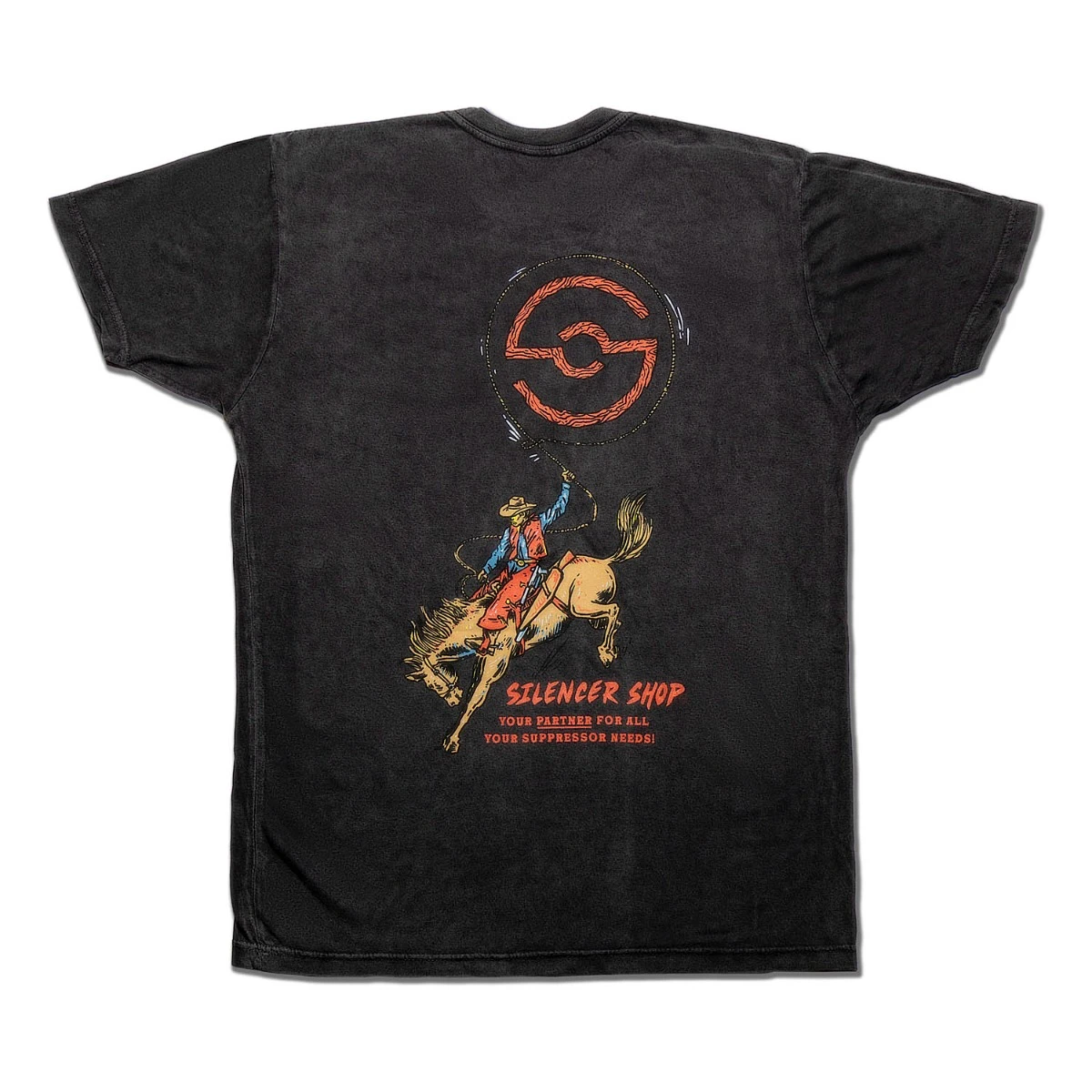 Silencer Shop Buckin Bronco T-Shirt — Vintage Cream Small