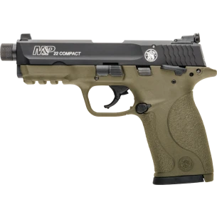 Smith & Wesson M&P22 FDE compact .22 LR pistol — left-side view