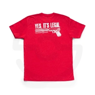 Legal Tee RED Silencer Shop Central Texas Back