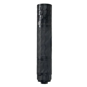 PWS BDE 36 Titanium Suppressor — 3D-printed titanium, modular baffle design, 7–9.27" length