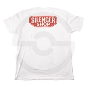 Silencer Shop Skate Shop Womens T-Shirt-White-2XL