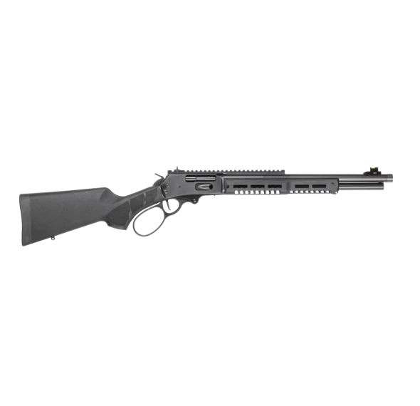 “Smith & Wesson Model 1854 Stealth Hunter lever-action rifle in Armorite Black with synthetic stock”