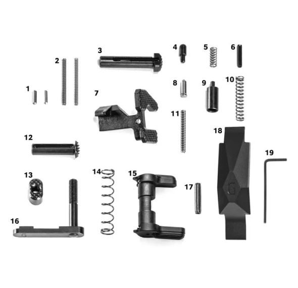 Geissele Ultra Duty Lower Parts Kits | No Grip