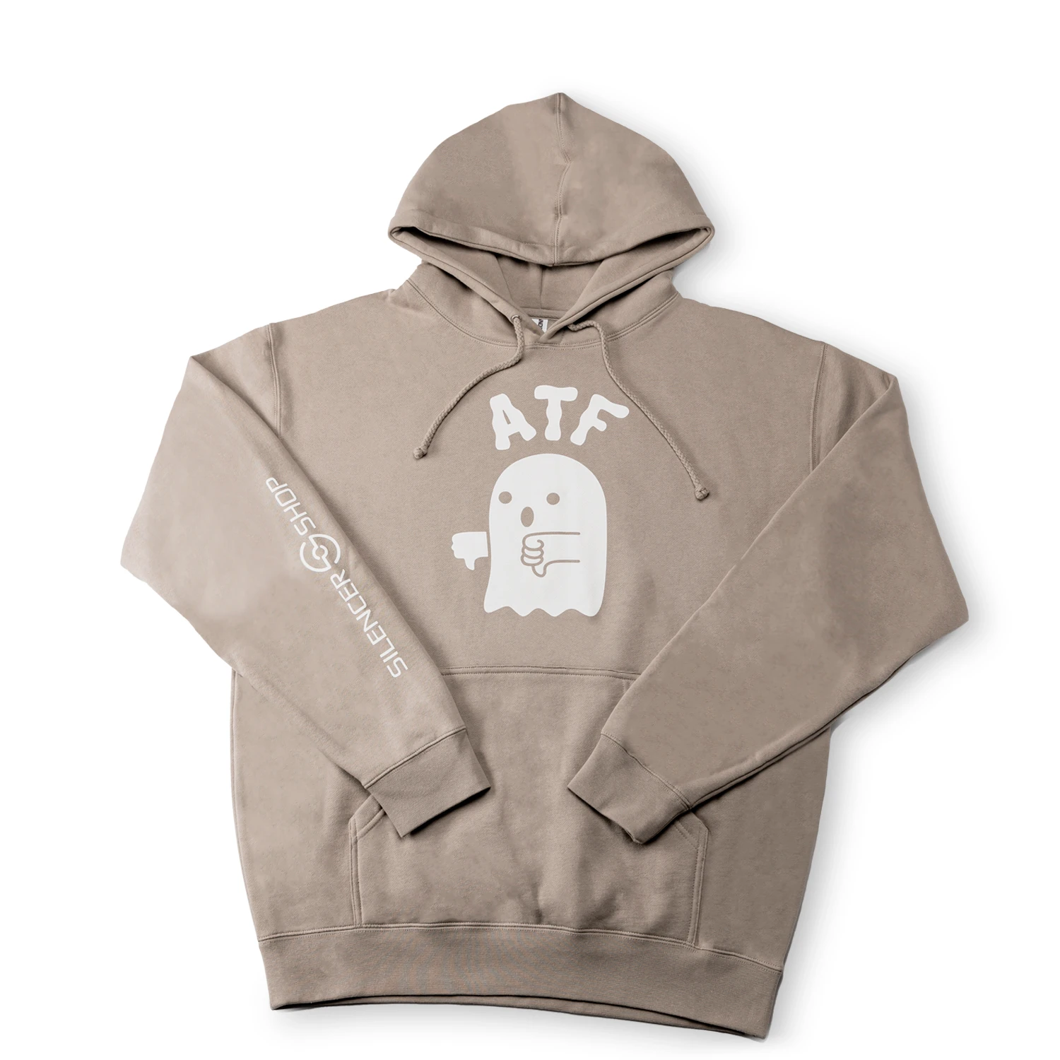 Silencer Shop Ghost Hoodie — Tan 2XL