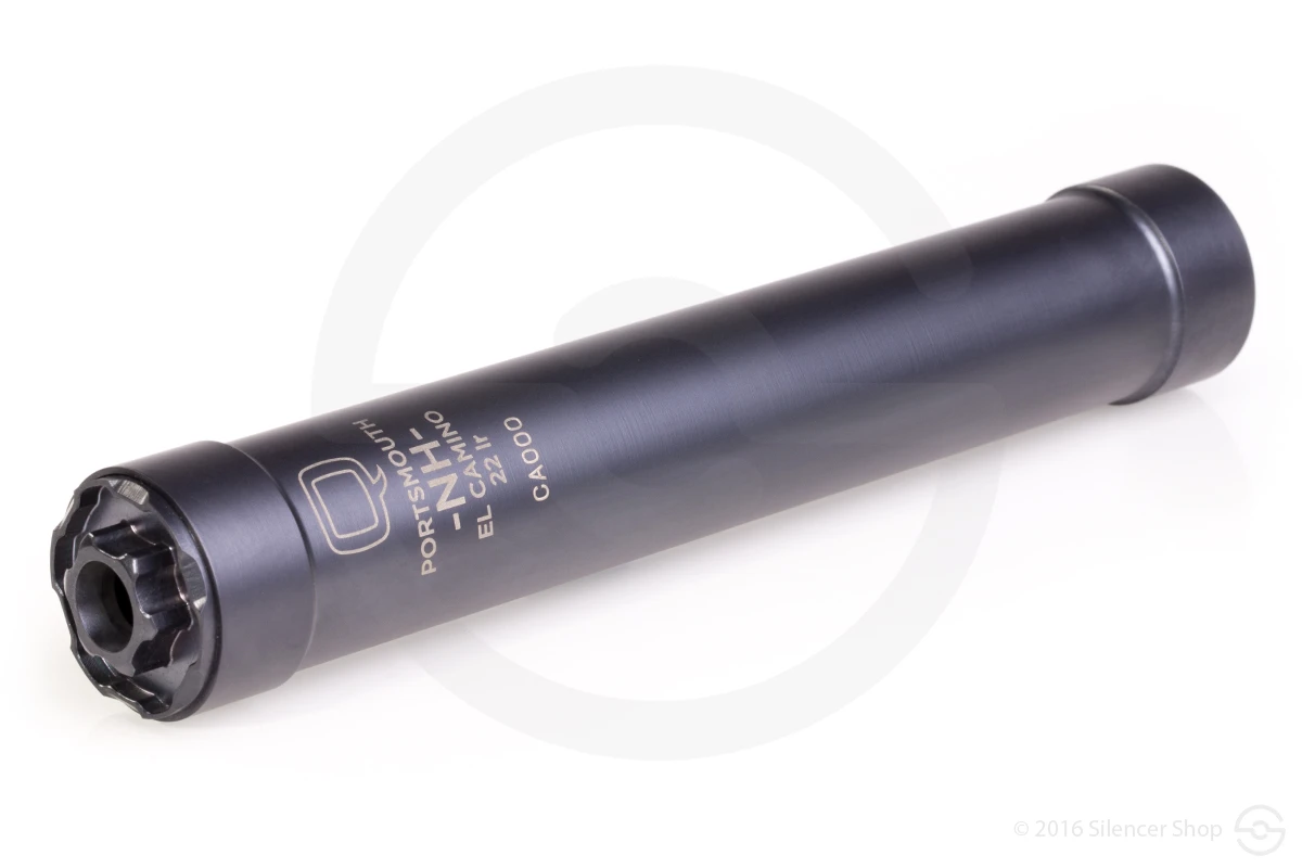 Q El Camino 22 Suppressor — 1/2x28 Direct Thread Black .22 LR