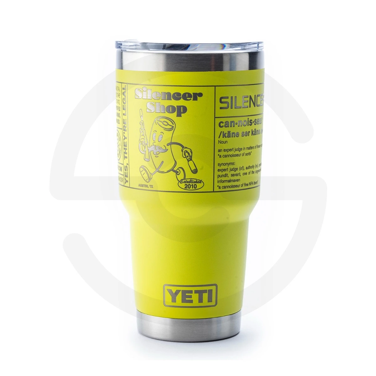 Silencer Shop Suppressor Man Yeti Tumbler | 30 oz — .50 BMG Wetland Camo