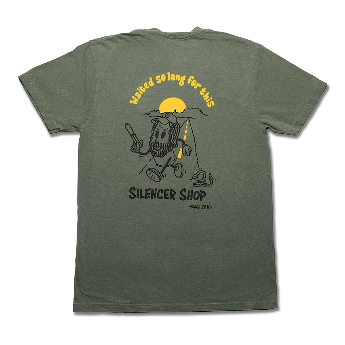 Silencer Shop Gumped Up T-Shirt — Moss Green Medium