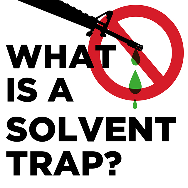What is a solvent trap